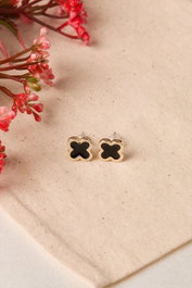 Heliophilia Silver Pendientes CKP9864 Dorados de Metal con Recubrimiento de Laca